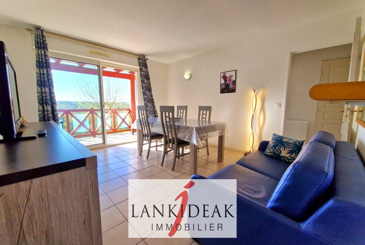 Appartement T2 bis de 48 m² avec terrasse et piscine à Bassussarry 