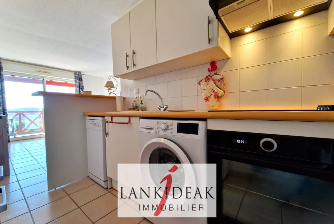 Appartement T2 bis de 48 m² avec terrasse et piscine à Bassussarry 