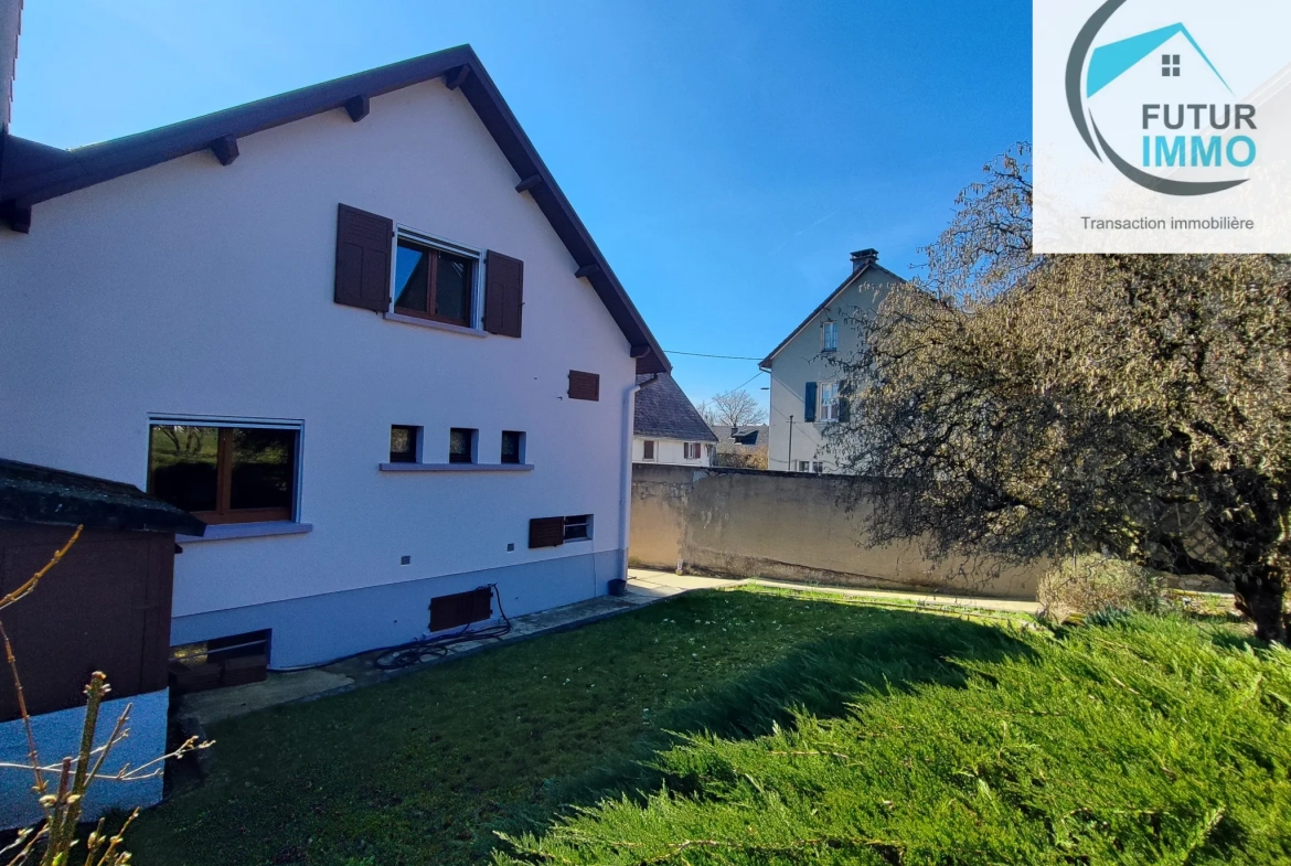 Maison accolée de 95 m² à Dasle avec garage et terrain clos 