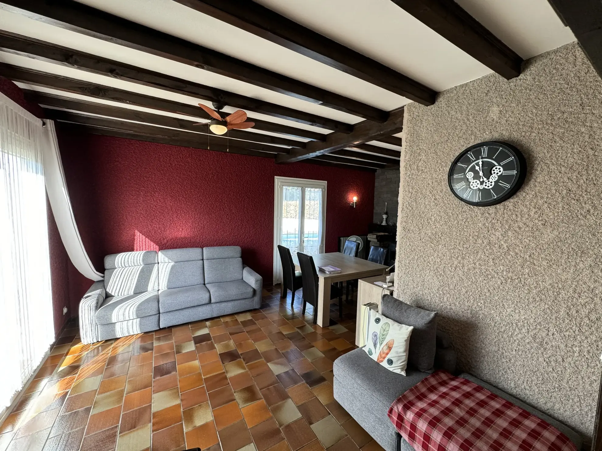 Maison avec piscine chauffée et garage à Quillan, vue panoramique sur montagnes 