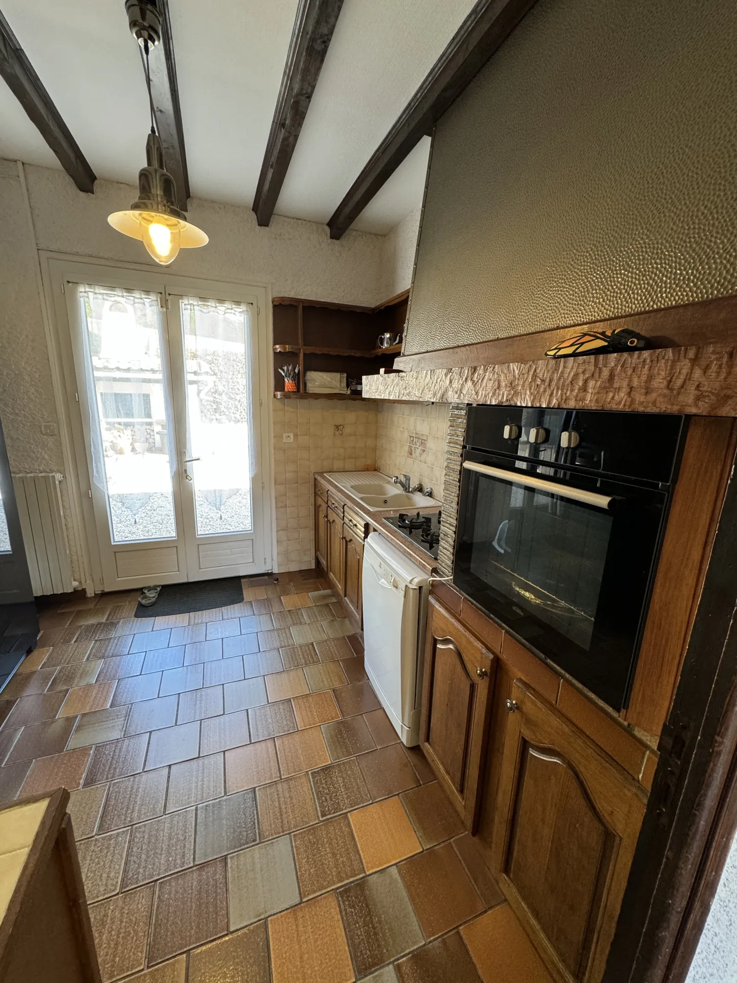 Maison avec piscine chauffée et garage à Quillan, vue panoramique sur montagnes 