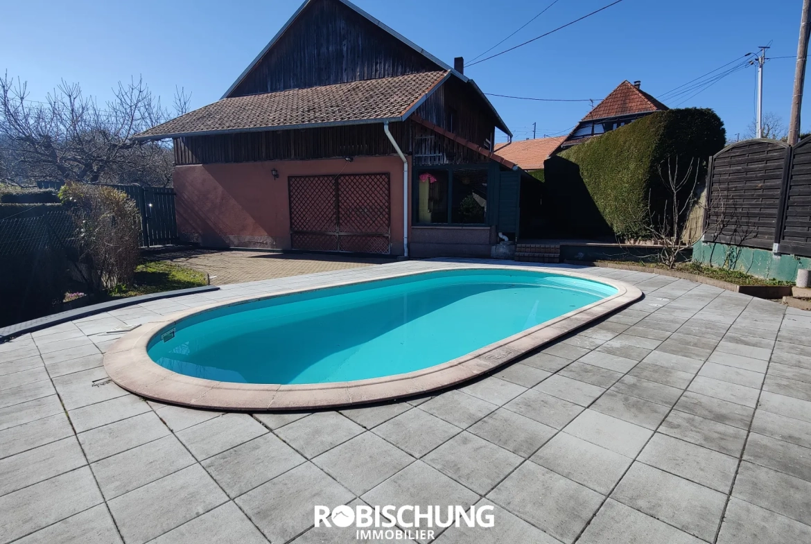 Belle maison de charme avec piscine à Retzwiller - 4 chambres, jardin et garages 