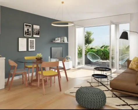 Appartement lumineux de 2 pièces avec parking à Bayeux, idéal pour investissement ou résidence 