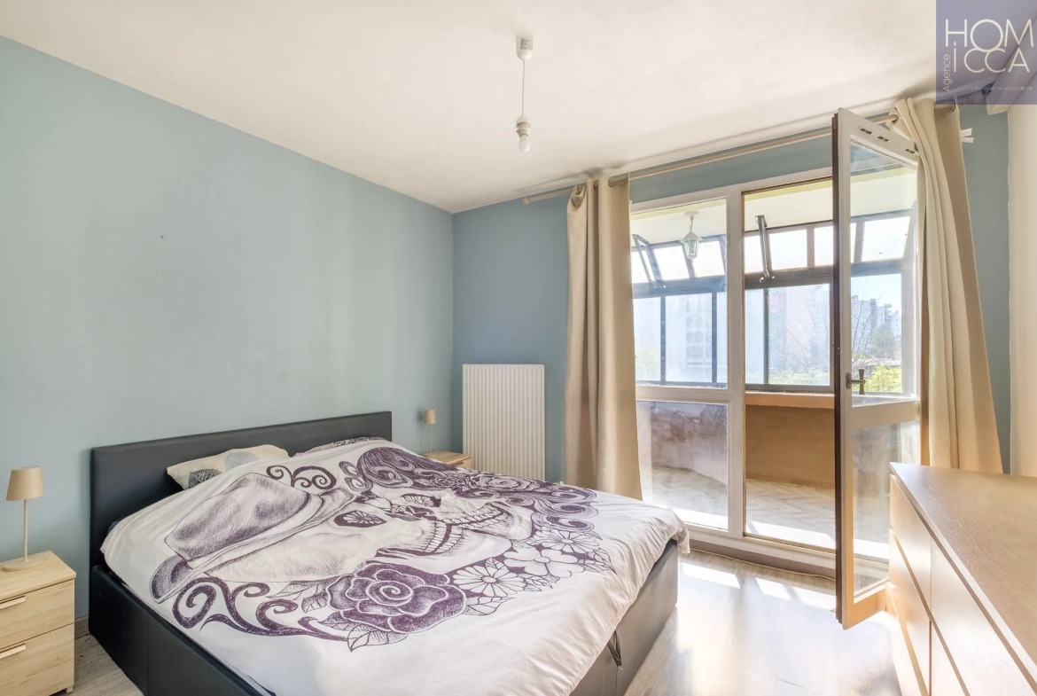 Spacieux T3 à Villeurbanne près du Parc de la Tête d’Or avec balcon et cave 