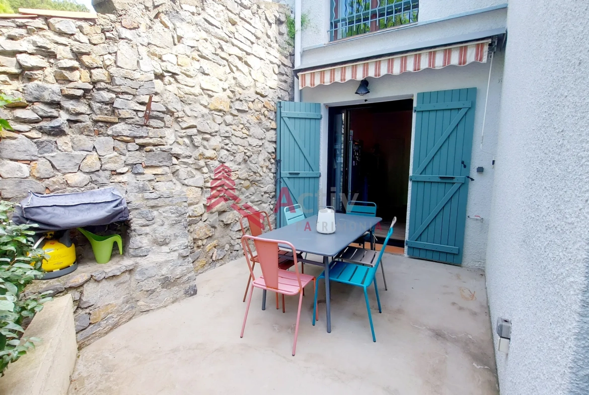 Maison de village rénovée avec terrasse à La Palme - 96 m² 