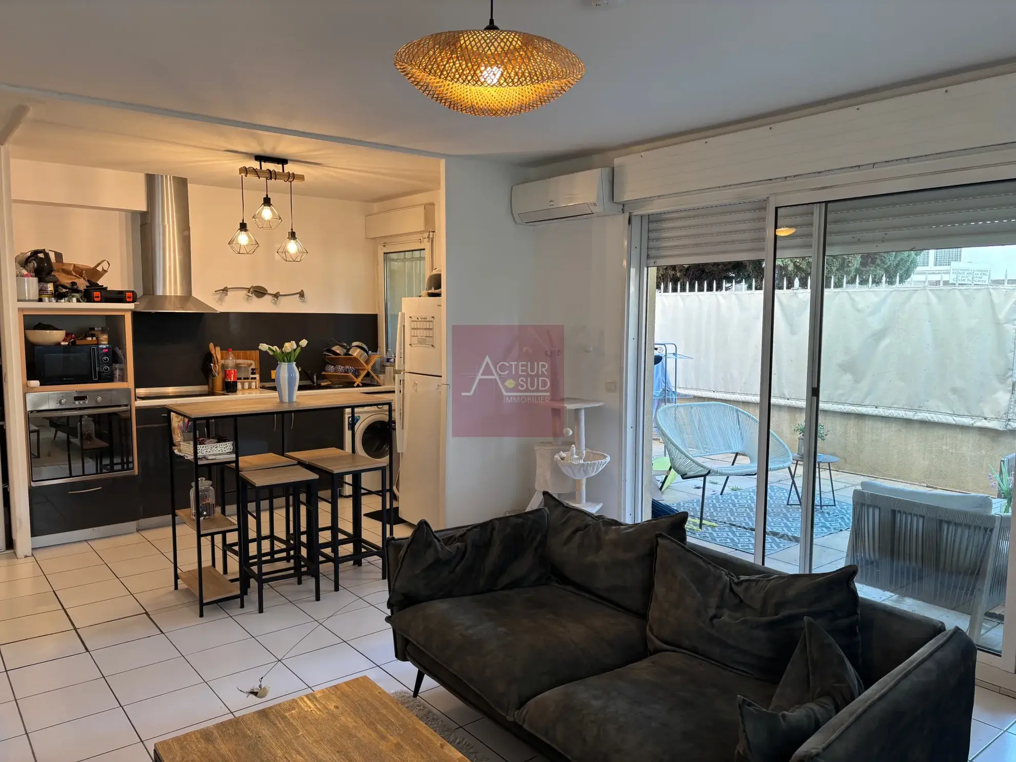 Appartement 2 pièces lumineux avec grande terrasse à Montpellier Ouest 