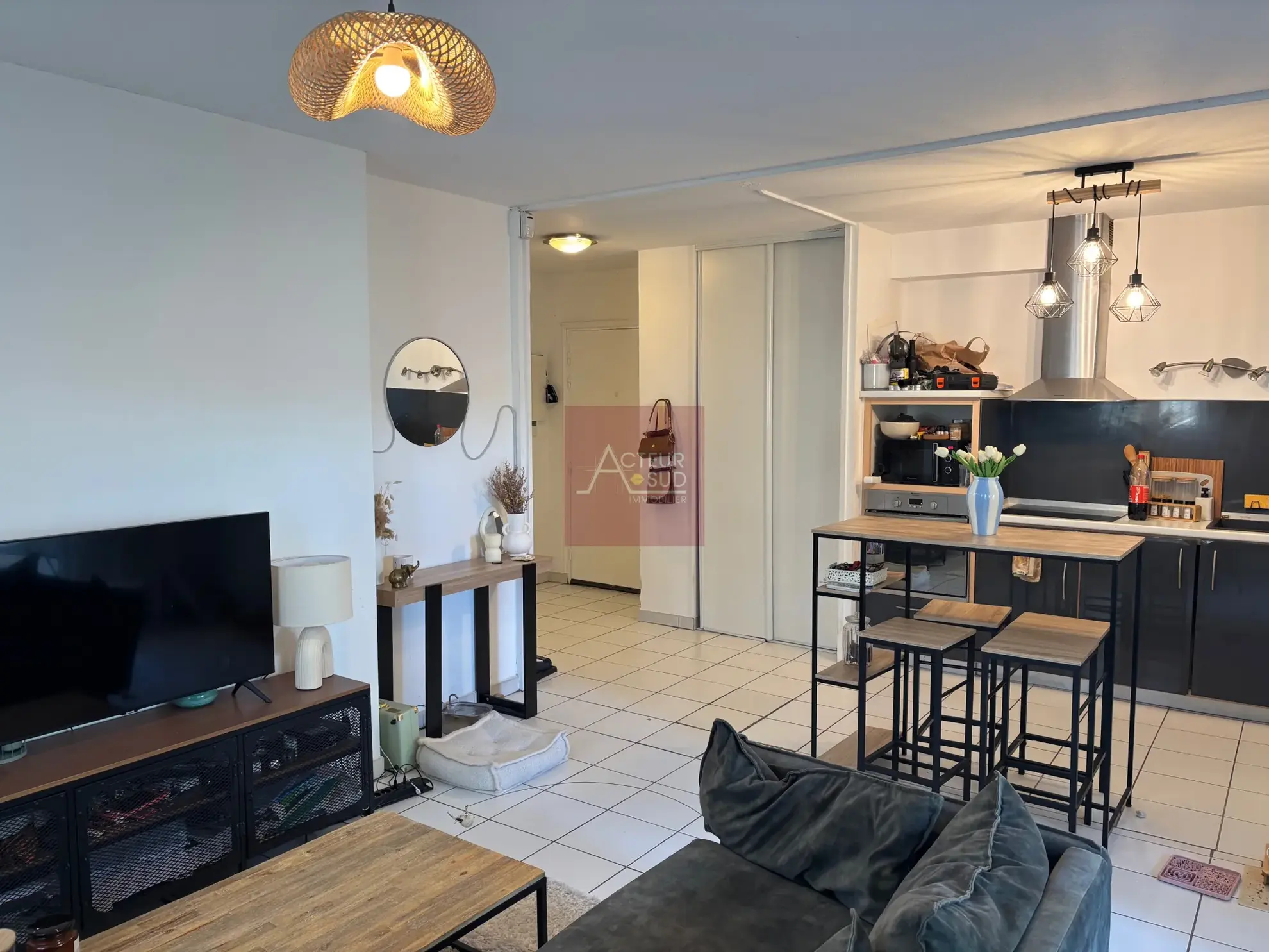 Appartement 2 pièces lumineux avec grande terrasse à Montpellier Ouest 