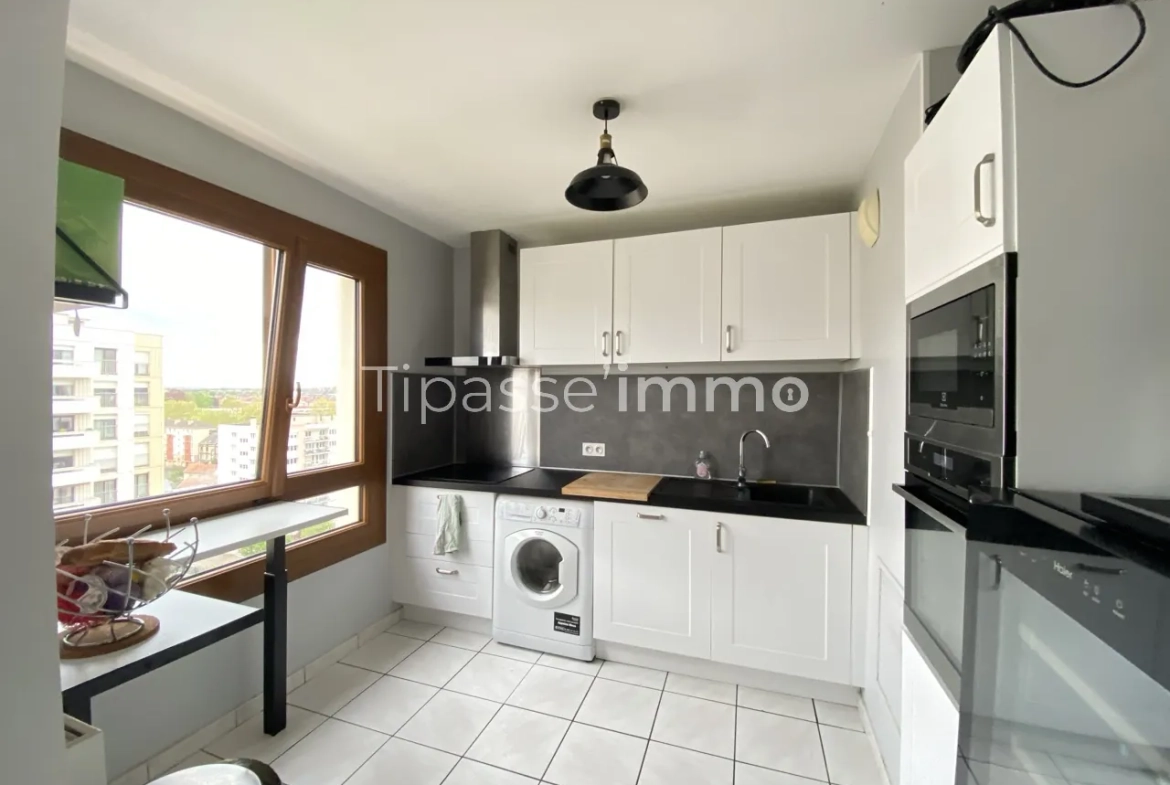 Appartement F2 à vendre à Rouen rive gauche avec parking et résidence sécurisée 
