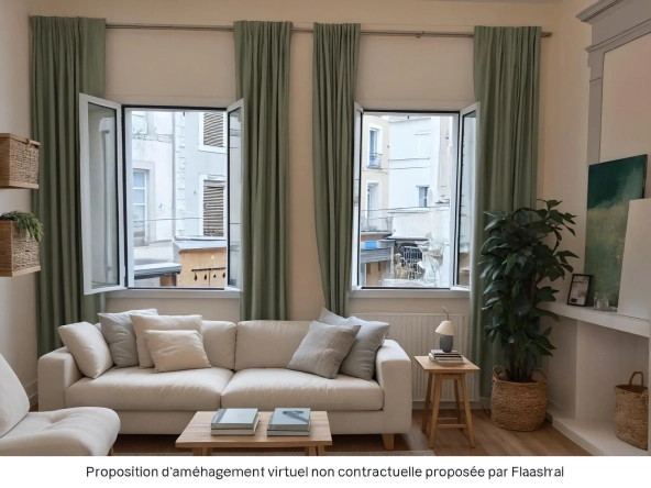 Investissement locatif à Lodève : T1 loué avec cave dans rue piétonne
