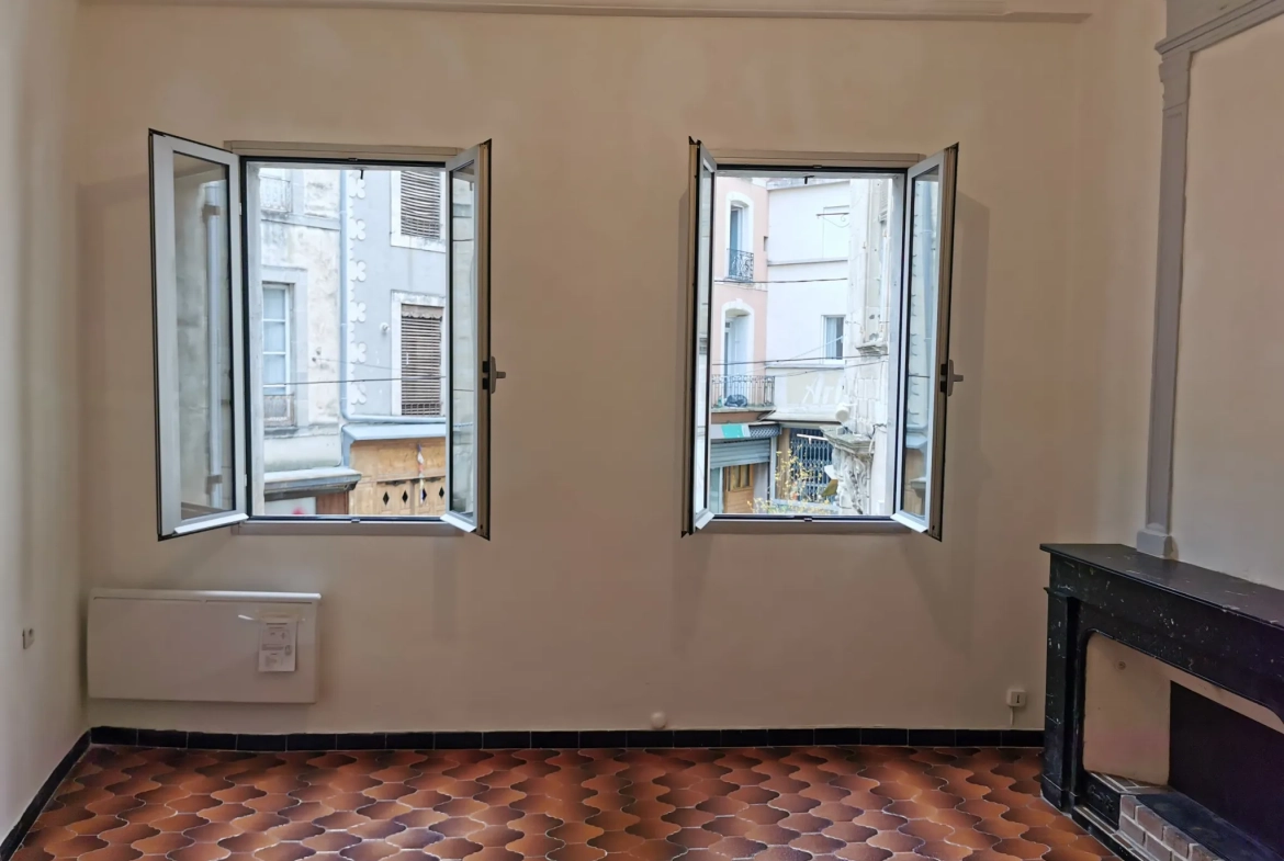 Investissement locatif à Lodève : T1 loué avec cave dans rue piétonne 