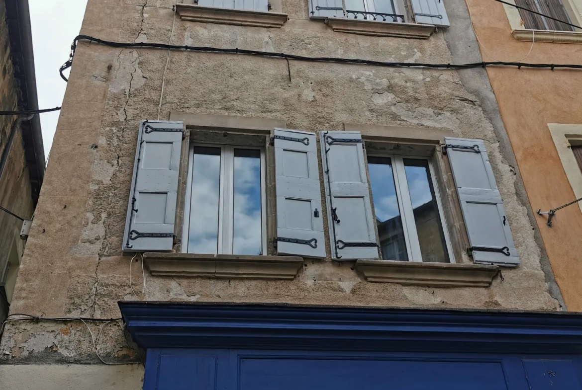 Investissement locatif à Lodève : T1 loué avec cave dans rue piétonne 