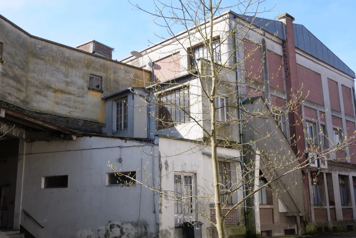 Immeuble polyvalent de 1270 m² à Ham avec parking et grande façade vitrée 