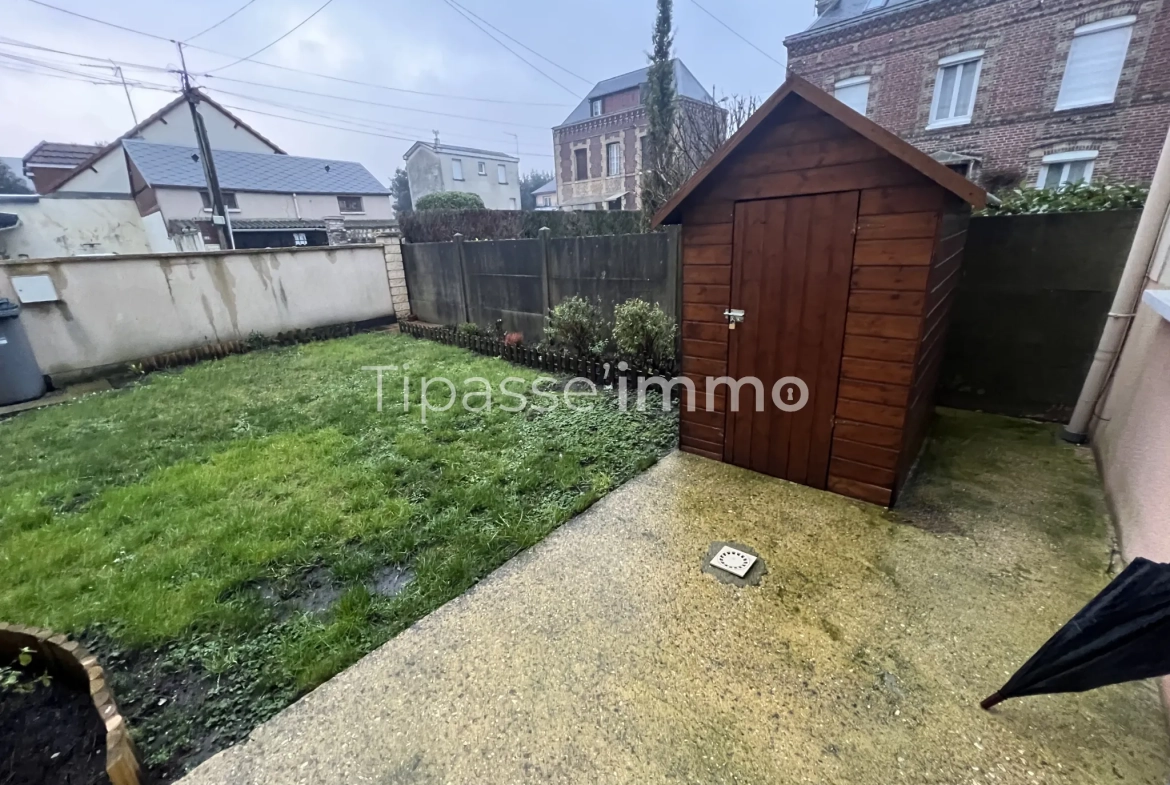Maison F4 avec terrasse et jardin au Petit-Quevilly – Idéal premier achat 