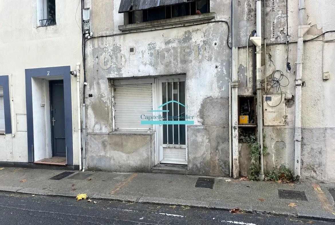 Achat appartement T4 en rez-de-chaussée avec cour et cave à Lodève 