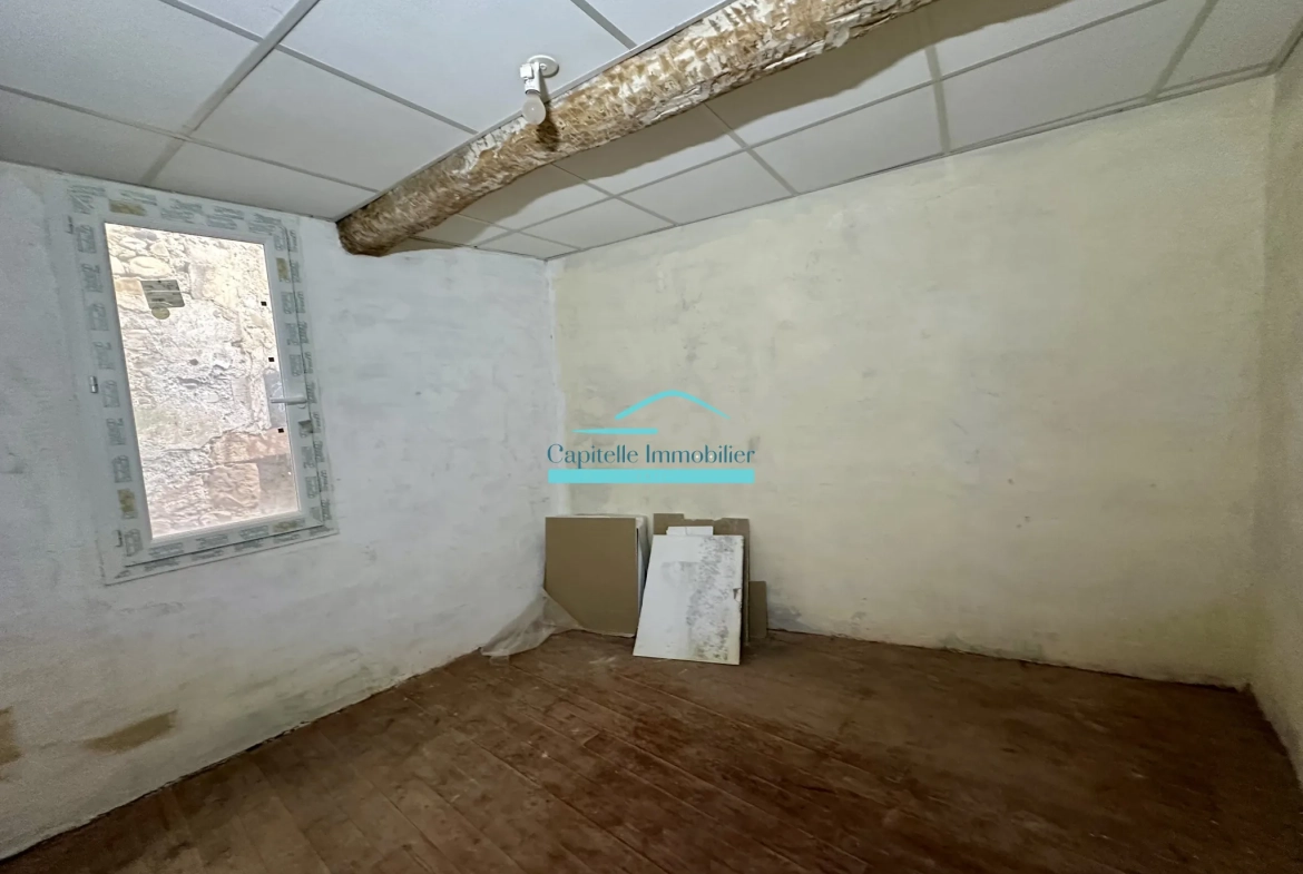 Achat appartement T4 en rez-de-chaussée avec cour et cave à Lodève 