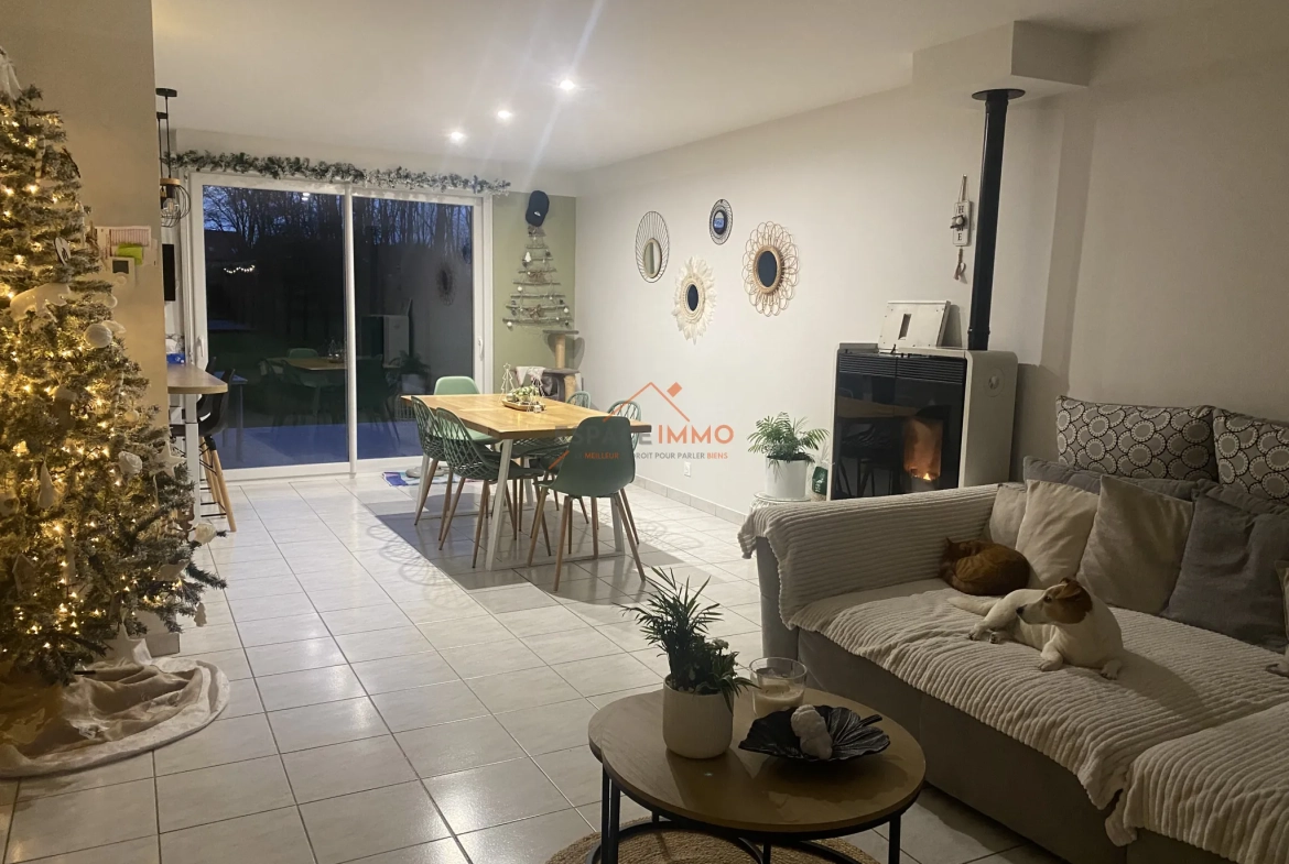 Maison individuelle de 93 m² avec 3 chambres, jardin et garage à Verchain-Maugré 
