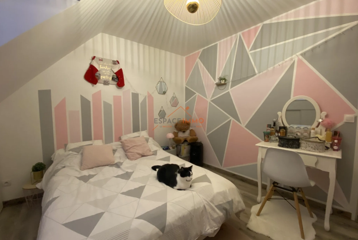 Maison individuelle de 93 m² avec 3 chambres, jardin et garage à Verchain-Maugré 