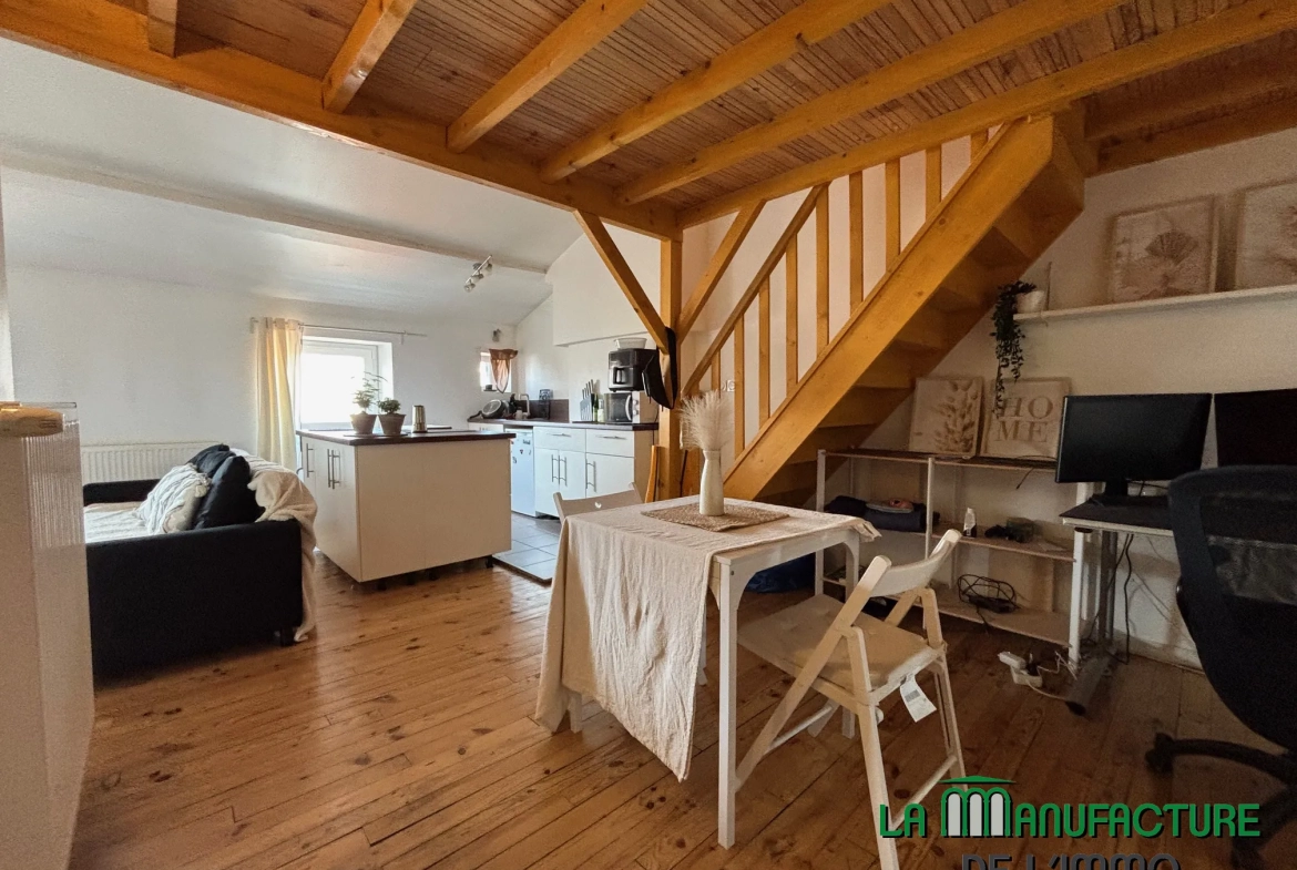 Appartement F1 loué à Saint-Étienne, rue de la République, dernier étage avec cave 
