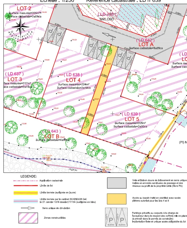 Terrain constructible de 305 m² à Nîmes Castanet, exposé sud et prêt à bâtir 