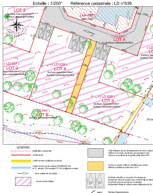 Terrain constructible de 305 m² à Nîmes Castanet, exposé sud et prêt à bâtir 