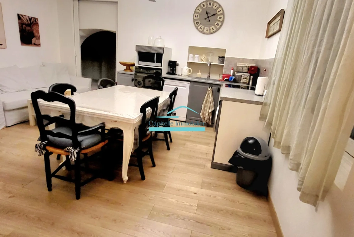Vente appartement T3 de 51 m² à Frontignan centre, cave, jardin et cour 