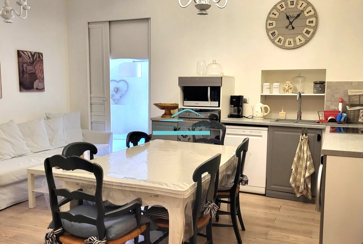 Vente appartement T3 de 51 m² à Frontignan centre, cave, jardin et cour 