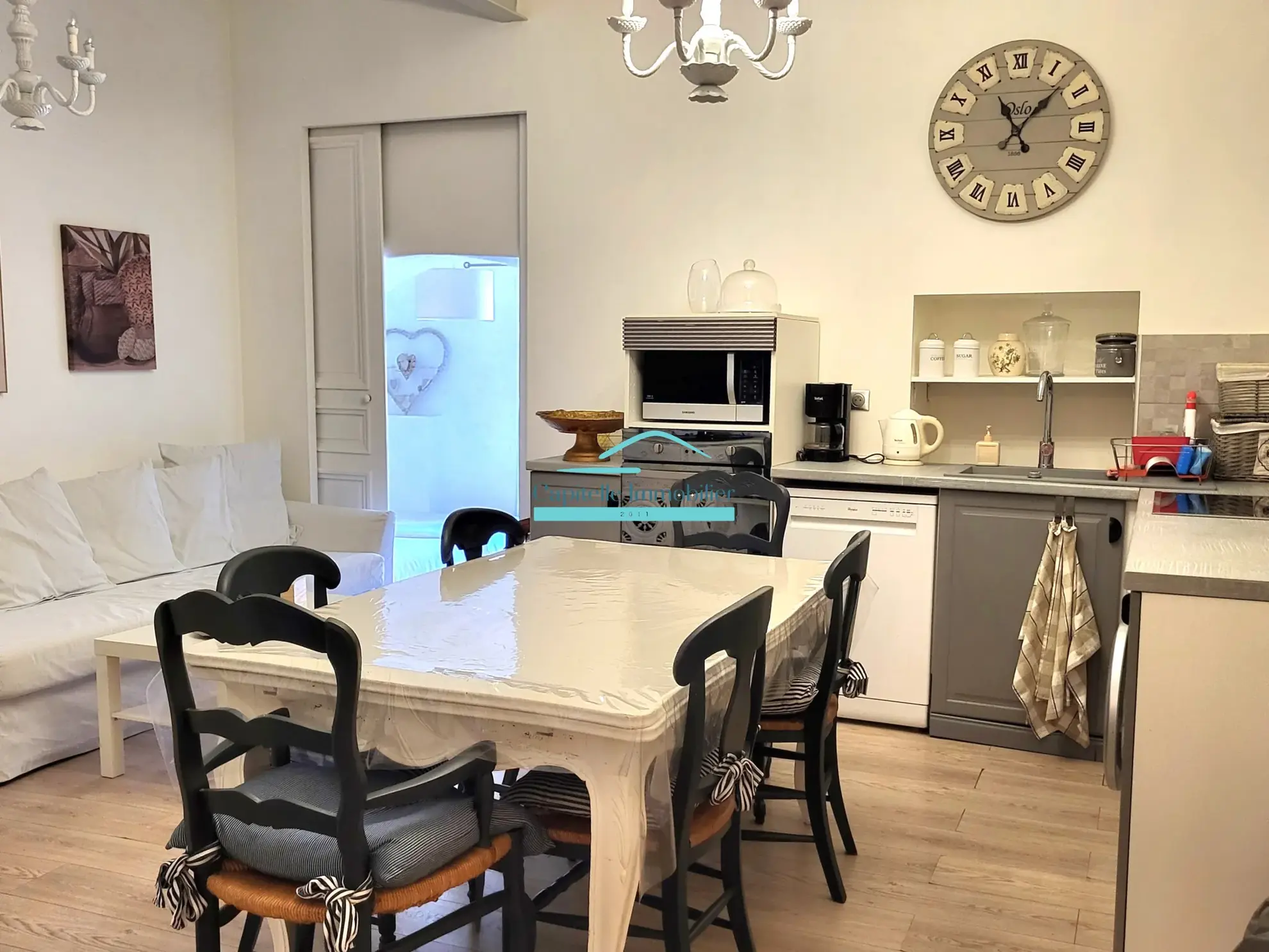 Vente appartement T3 de 51 m² à Frontignan centre, cave, jardin et cour 