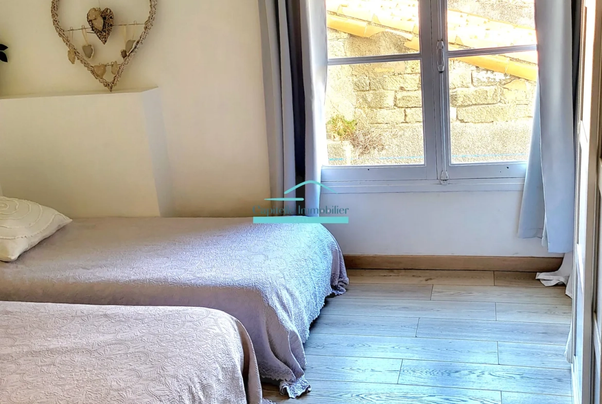 Vente appartement T3 de 51 m² à Frontignan centre, cave, jardin et cour 