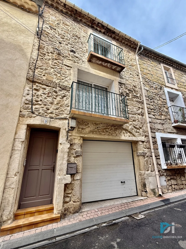 Maison de village rénovée de 91 m² avec garage et terrasse à Florensac