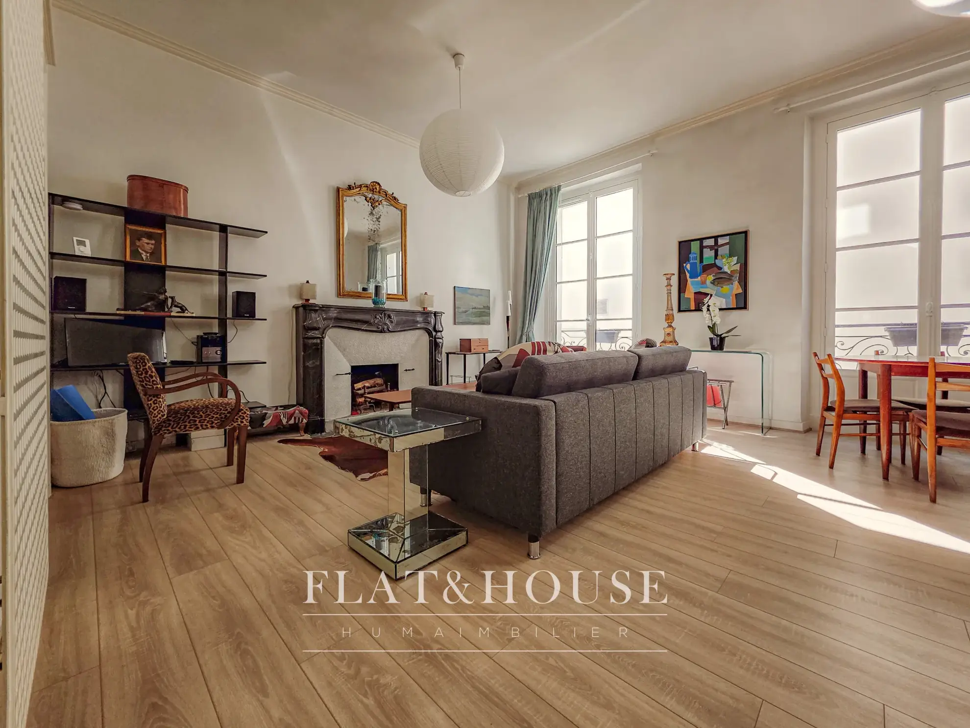 Appartement T2 lumineux de 61 m² à Nantes centre-ville 