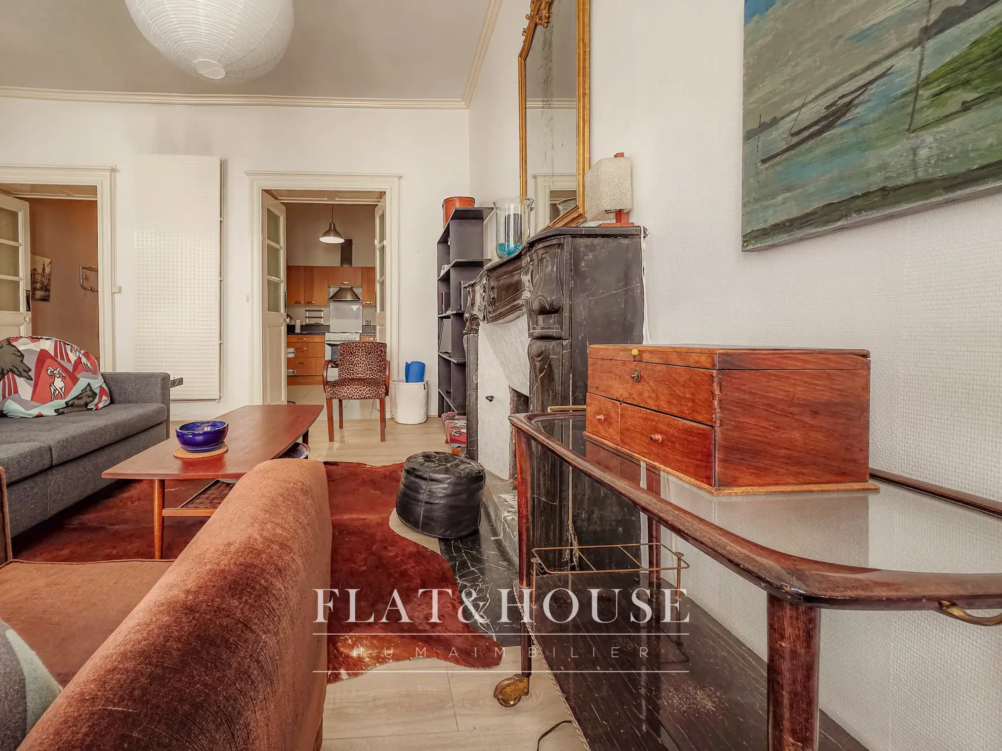 Appartement T2 lumineux de 61 m² à Nantes centre-ville 