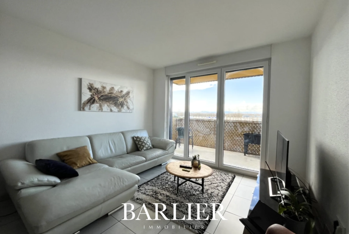 Appartement 3 pièces de 60m² avec balcon à Strasbourg, quartier de la Meinau 