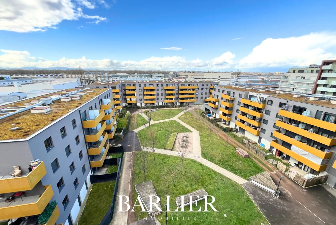 Appartement 3 pièces de 60m² avec balcon à Strasbourg, quartier de la Meinau 