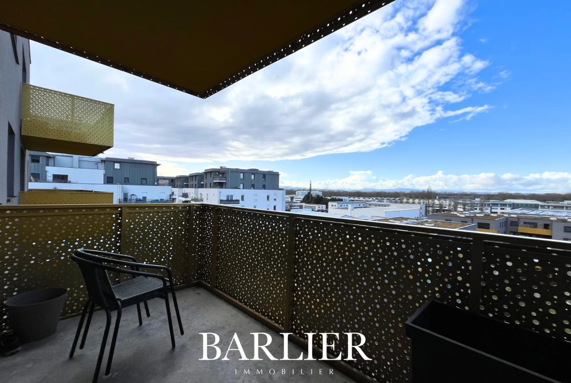 Appartement 3 pièces de 60m² avec balcon à Strasbourg, quartier de la Meinau 