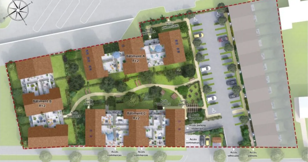 Appartement 3 pièces avec balcon et parking à Crécy-la-Chapelle - Livraison 2025 