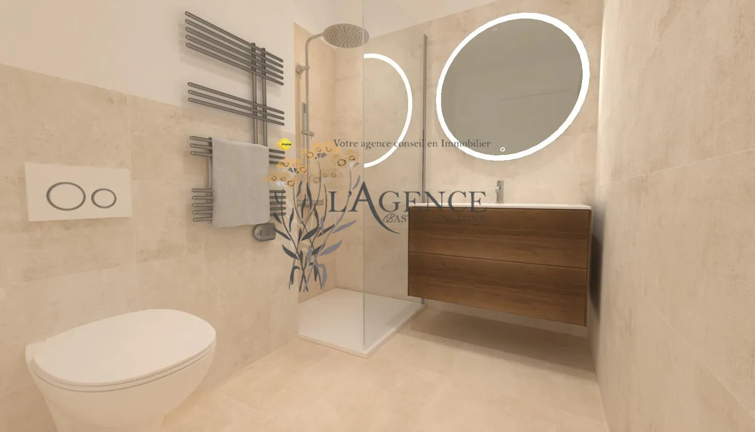 Très bel appartement T2 de 57m2 proche du vieux port de Bastia 