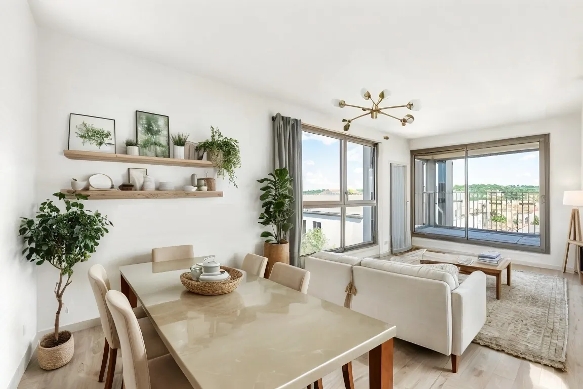Appartement T2 lumineux avec loggia et parking sécurisé à Bordeaux 