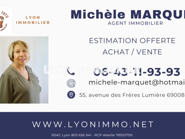 Appartement T3 à vendre à Lyon La Duchère - 63 m² avec garage et loggia 