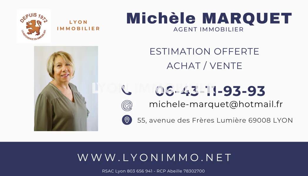 Appartement T3 à vendre à Lyon La Duchère - 63 m² avec garage et loggia 