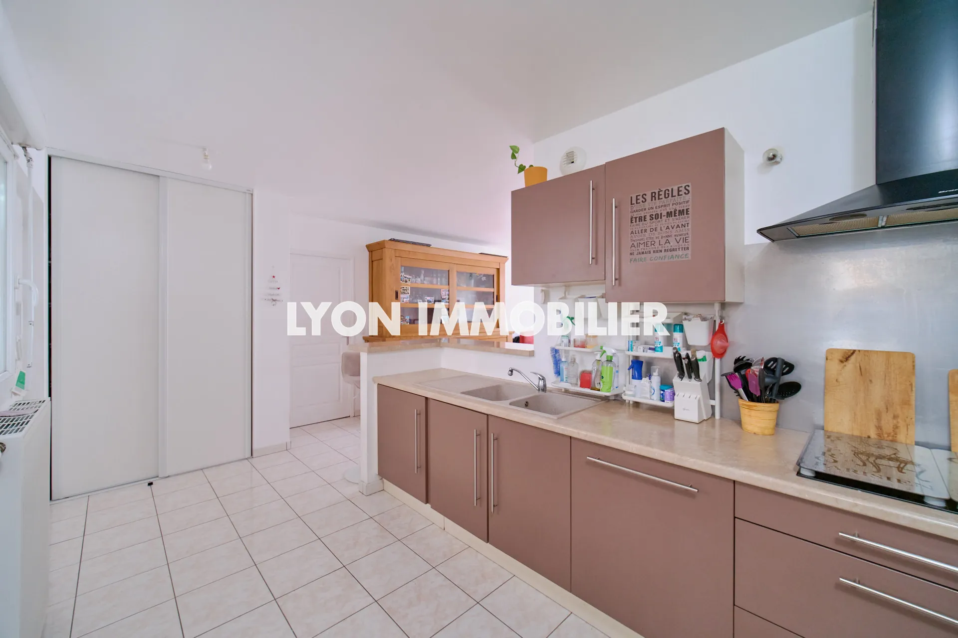 Appartement T3 à vendre à Lyon La Duchère - 63 m² avec garage et loggia 