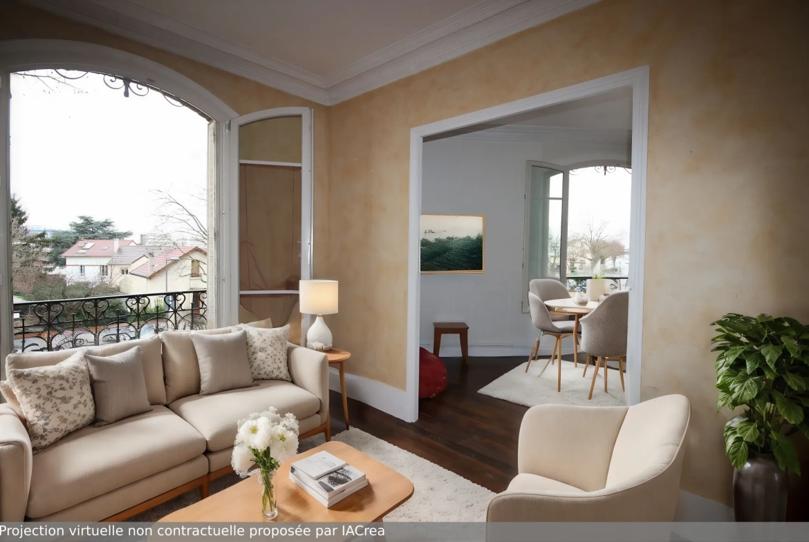 Appartement 3 pièces avec charme de l'ancien à Créteil Bordières 