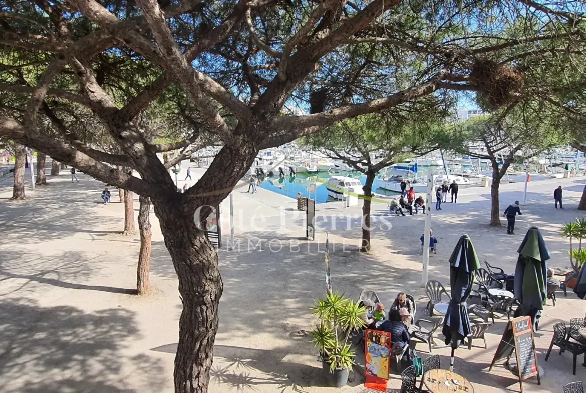 Charmant T2 avec terrasse et vue port à Carnon-Plage - Idéalement situé 