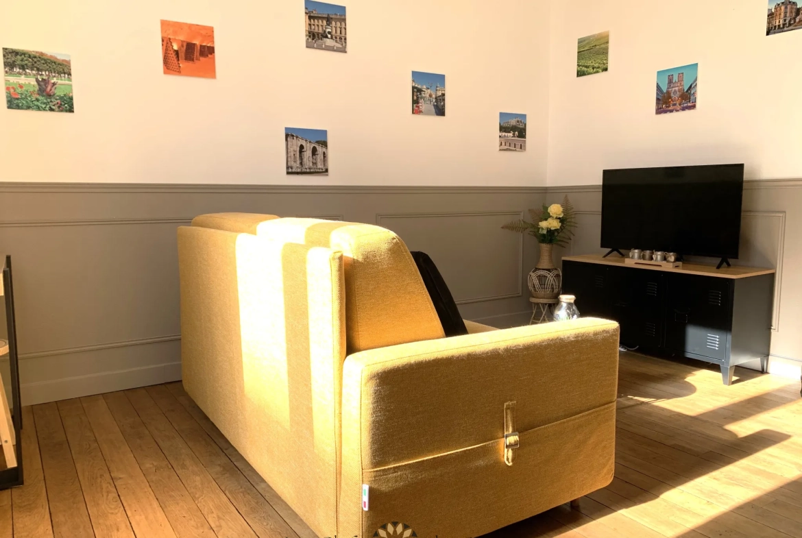 Studio rénové et meublé à Reims, investissement clé en main 
