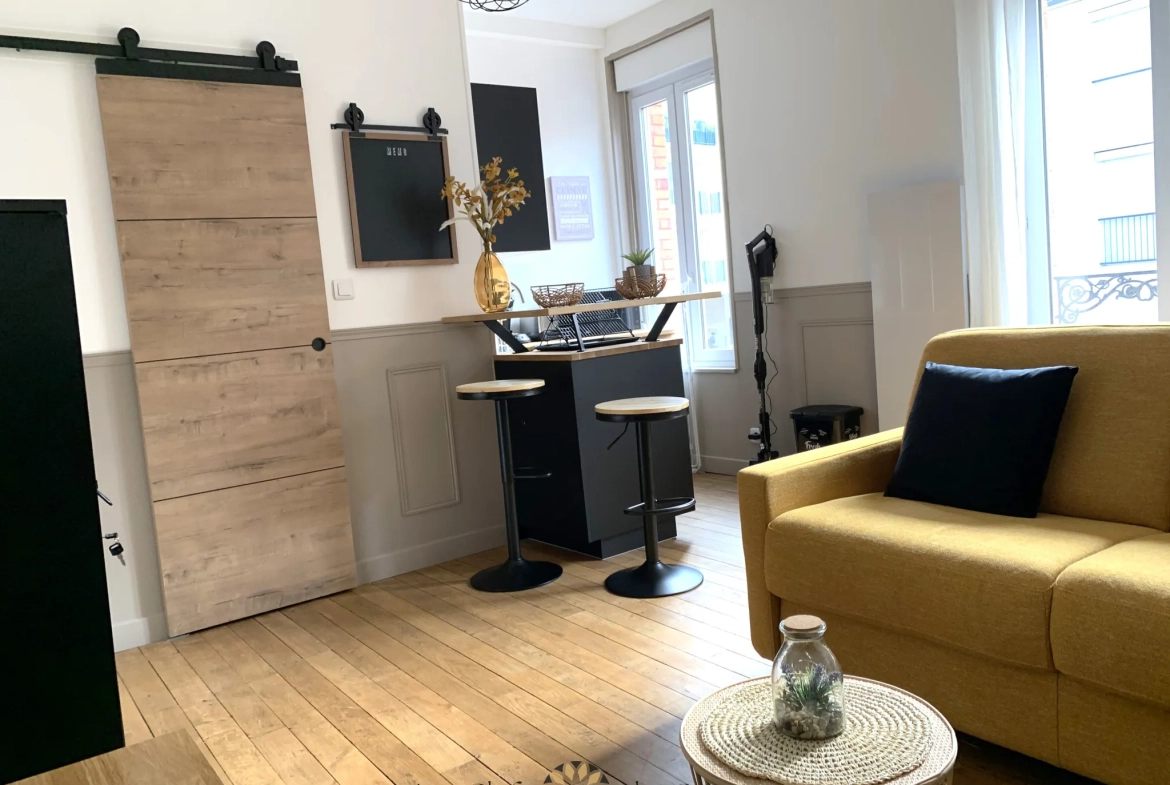 Studio rénové et meublé à Reims, investissement clé en main 