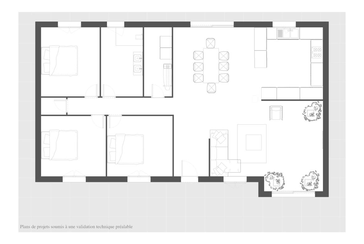 Maison récente de 105 m² avec double garage à Vouneuil-sur-Vienne 