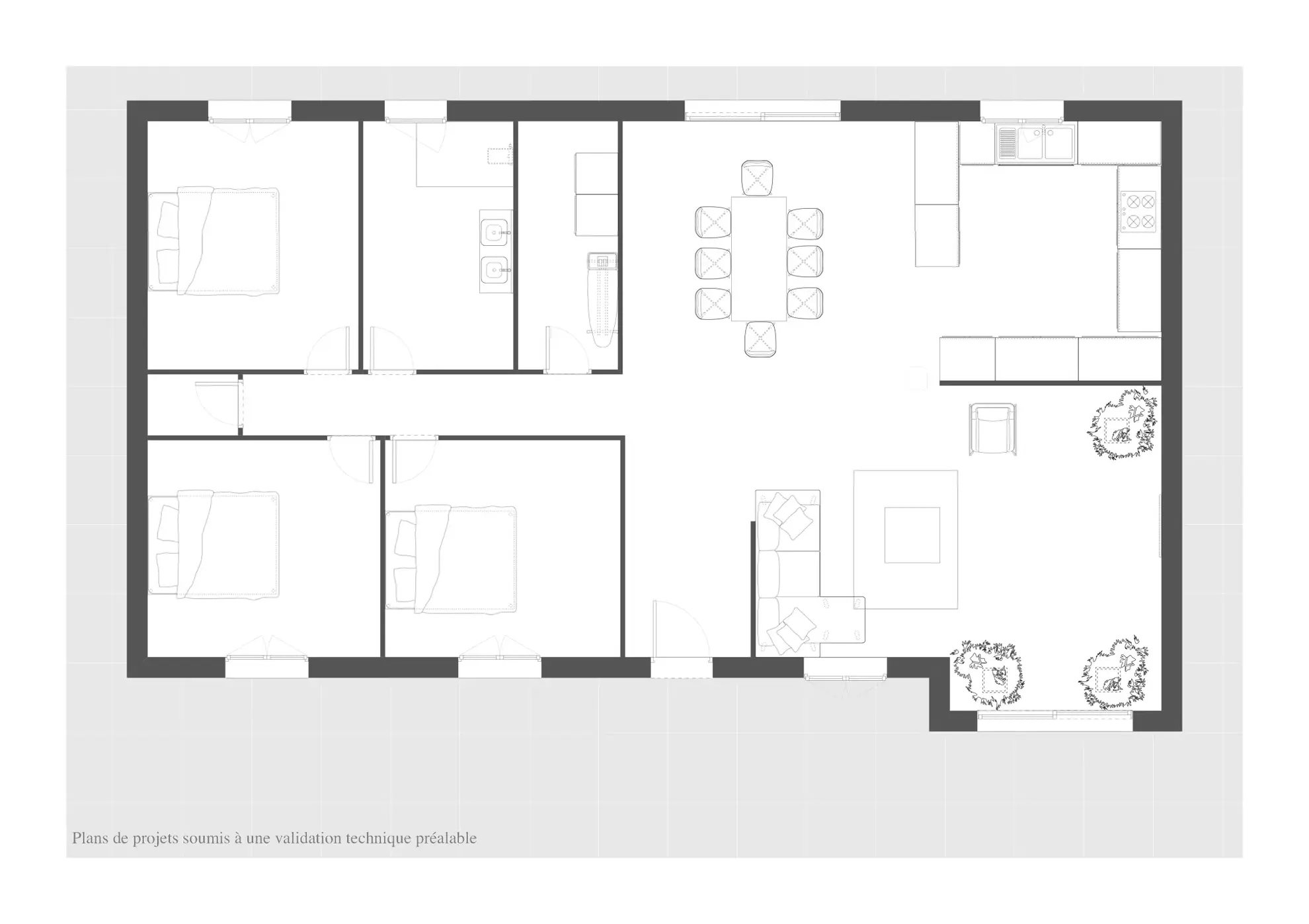 Maison récente de 105 m² avec double garage à Vouneuil-sur-Vienne 