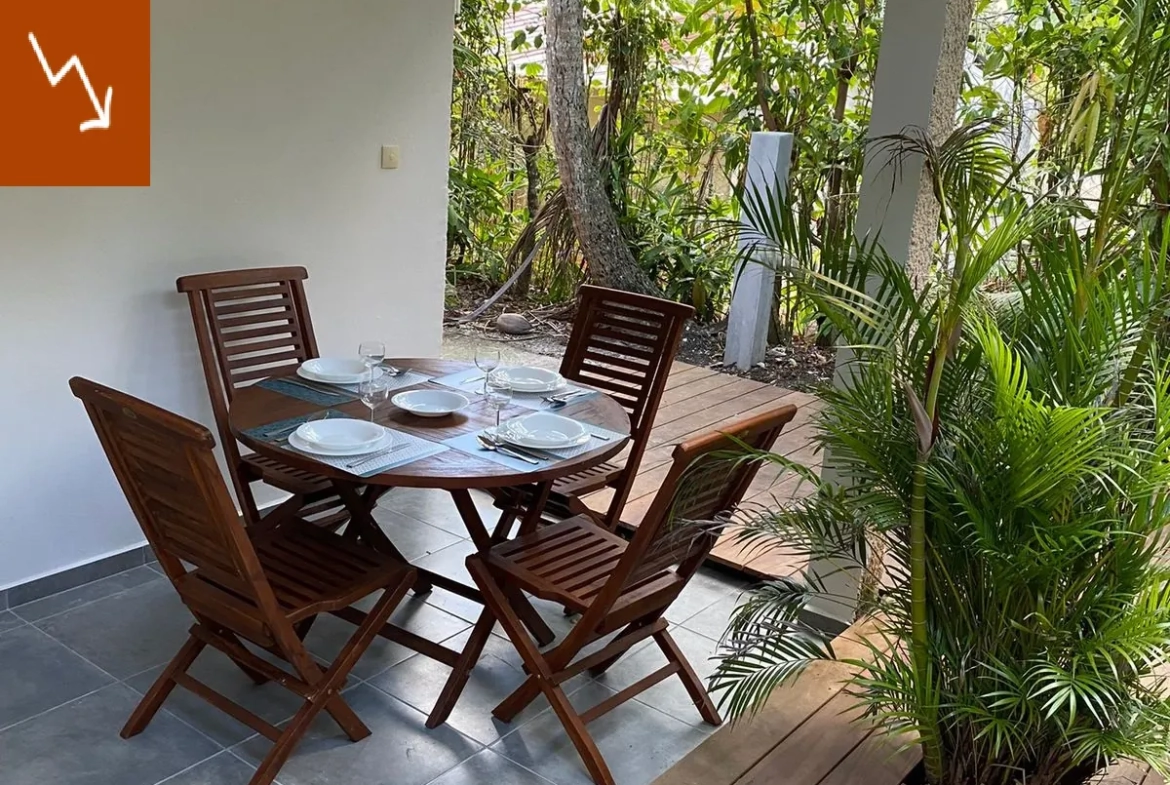 Appartement T2 entièrement refait à proximité de la plage aux Trois-Ilets 