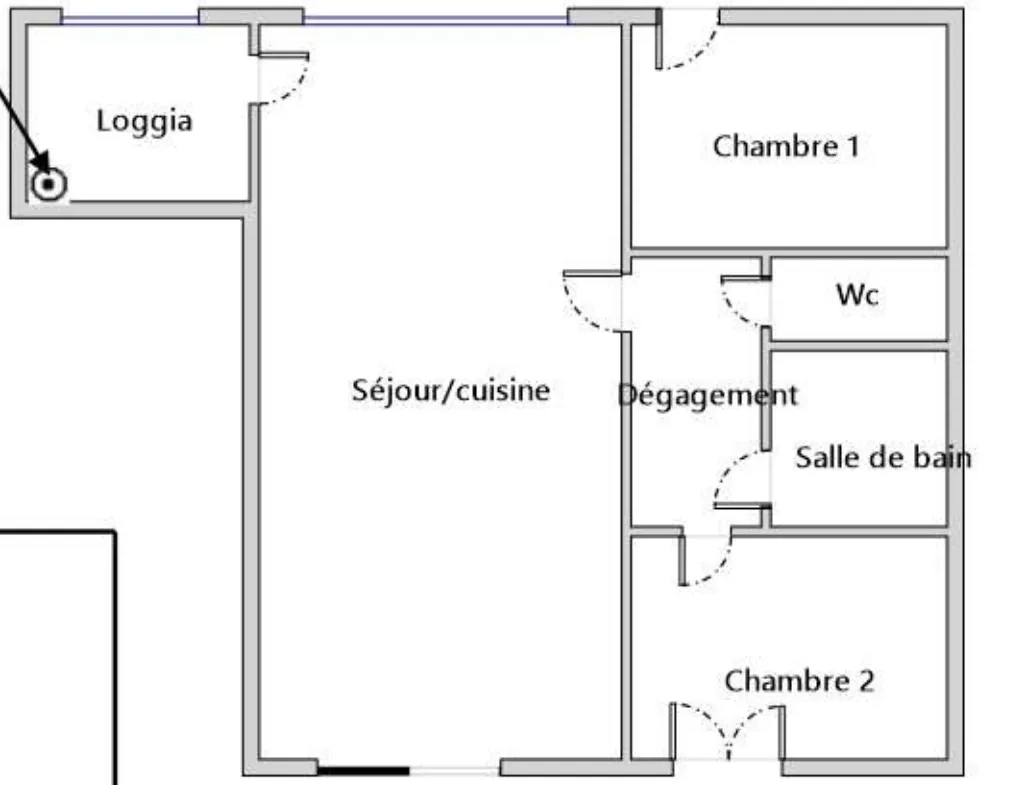 Appartement F3 de 60m² avec balcon et garage à Clermont-Ferrand 