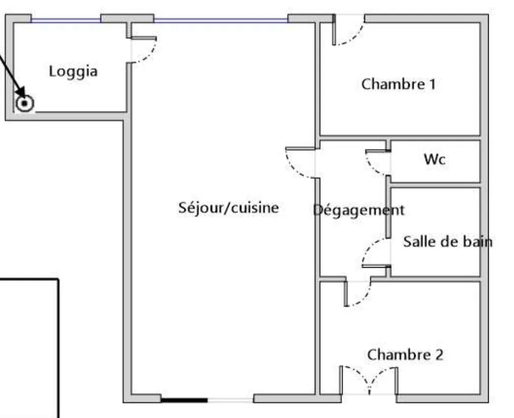 Appartement F3 de 60m² avec balcon et garage à Clermont-Ferrand 