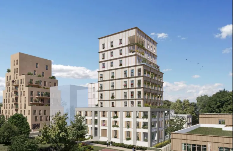 Studio neuf à Nantes avec loggia, livraison janvier 2025, prix 231 000 € 
